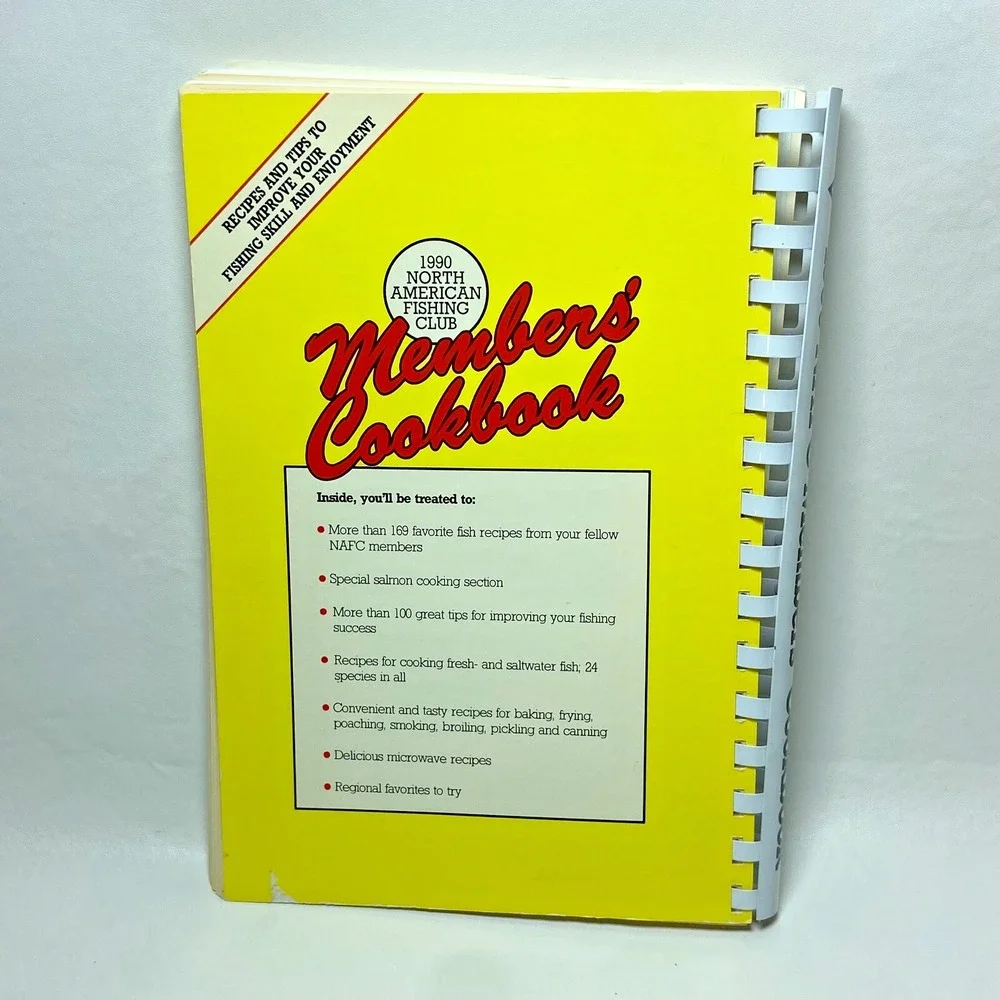 1990s North American Fishing Club Members' Cookbook NAFC Minnesota MN‎ Fish